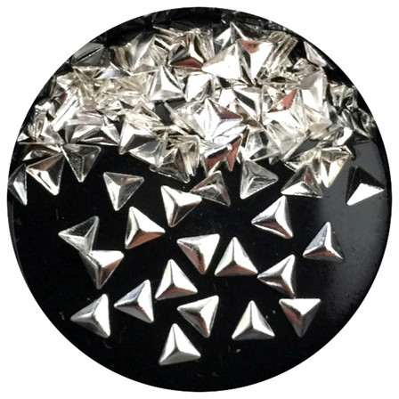 Mini Triangles Studs (Silver)